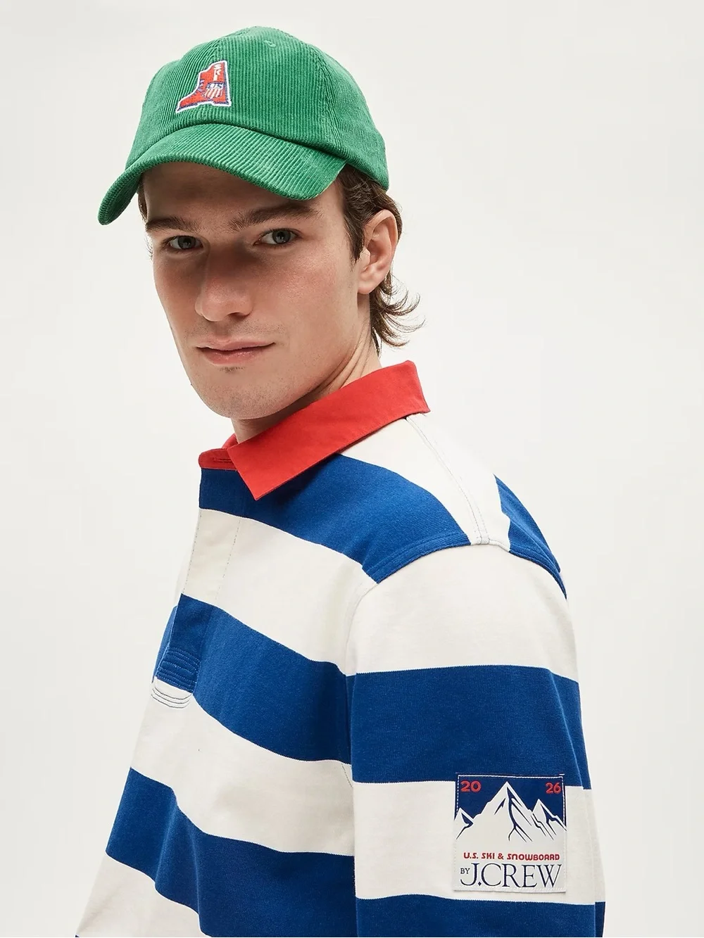 J. CREW U.S. Ski & Snowboard by J.Crew rugby shirt in stripe Size L $128 CQ461